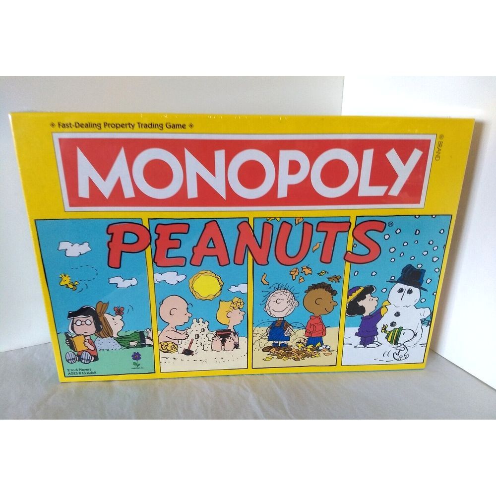 PEANUTS MONOPOLY Official Hasbro Board Game USAopoly Snoopy Collectors SEALED‎
